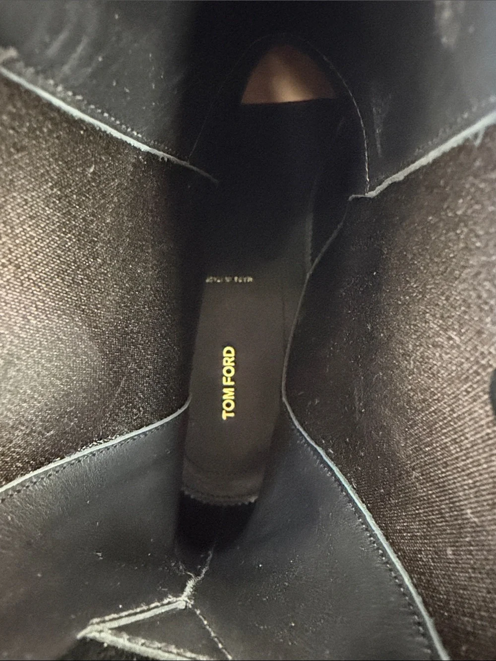 Tom Ford Black Patent Chelsea Boot